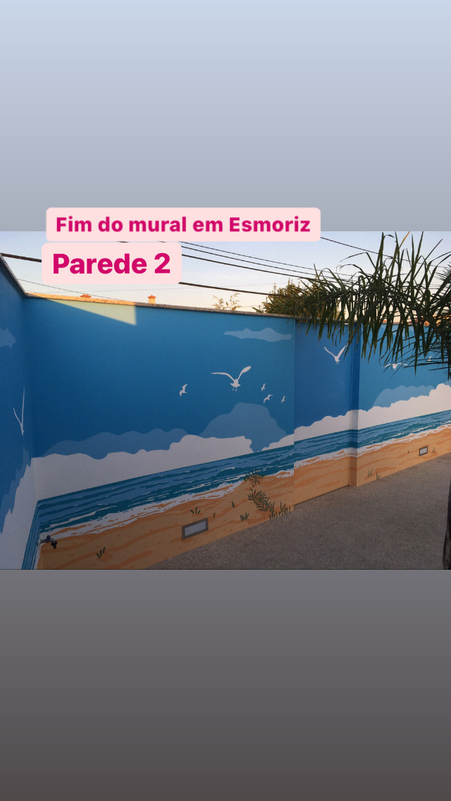 "End of the Esmoriz Mural. Wall 2"
